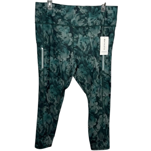 Athleta Pants - Athleta Tight, Compression, Zip Pockets, Green, NWT in‎ Size 3X
